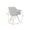 LOFT-II modern forgatható szék - antik barna