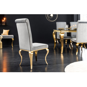 MODERN BAROCK design szék -ezüst/arany
