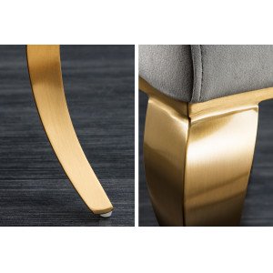 MODERN BAROCK design szék -ezüst/arany
