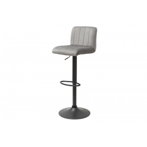 PORTLAND design bársony bárszék - szürke