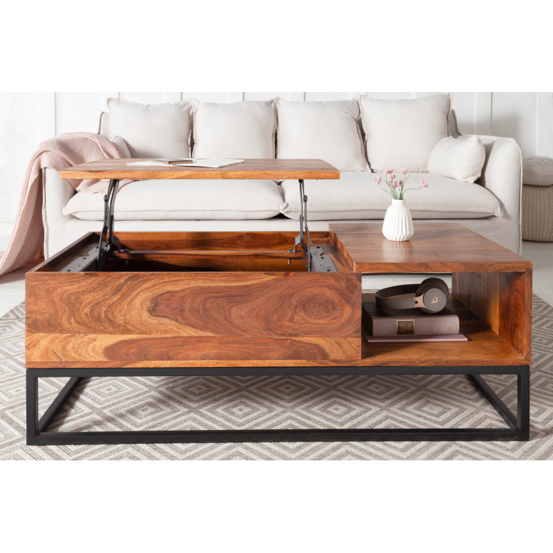 MAKASSAR FUNCTION modern rózsafa dohányzóasztal - 110cm