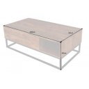 MAKASSAR FUNCTION modern rózsafa dohányzóasztal - 110cm