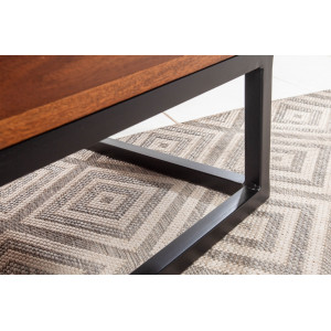 MAKASSAR FUNCTION modern rózsafa dohányzóasztal - 110cm