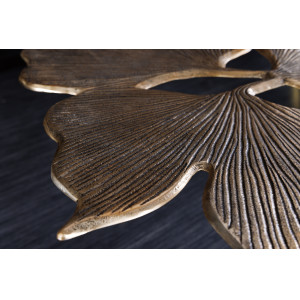GINKGO design fém dohányzóasztal - 75cm - arany