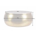 DELHI STORAGE fém dohányzóasztal - arany