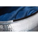 DELHI STORAGE fém dohányzóasztal - ezüst