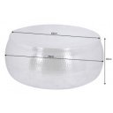 DELHI STORAGE fém dohányzóasztal - ezüst