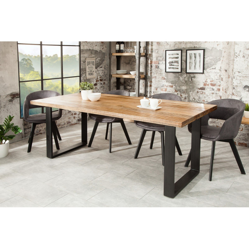 CRAFTER tömör mangófa étkezőasztal - 120/140/160/180/200cm