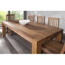 MAKASSAR NATUR tömör rózsafa étkezőasztal - 200cm