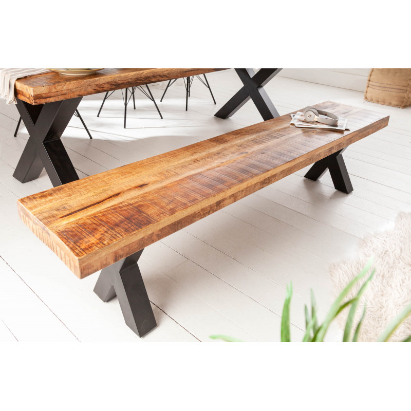 IRON CRAFT X tömör mangófa ülőpad - 160/200cm