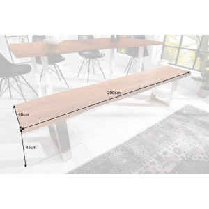 MAMMUT tömör akác ülőpad - 160/200cm