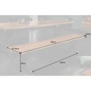 MAMMUT-X tömör akác ülőpad - 160/200cm