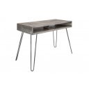 SCORPION tömör mangófa íróasztal - 100cm - szürke