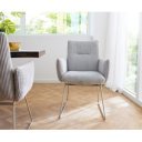 HOPKINS prémium étkezőszék - antracit/fehér/szürke