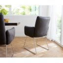 HOPKINS prémium étkezőszék - antracit/fehér/szürke