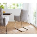 HOPKINS II prémium étkezőszék - fehér/szürke