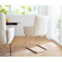 HOPKINS II prémium étkezőszék - fehér/szürke