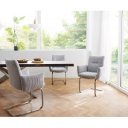 HOPKINS II prémium étkezőszék - fehér/szürke