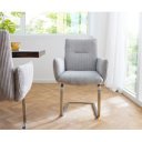 HOPKINS II prémium étkezőszék - fehér/szürke