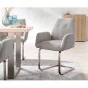 DENNING prémium kordbársony étkezőszék - beige/szürke