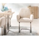 DENNING prémium kordbársony étkezőszék - beige/szürke