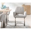 DENNING prémium kordbársony étkezőszék - beige/szürke