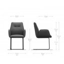 DENNING prémium kordbársony étkezőszék - beige/szürke