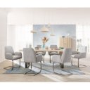 DENNING prémium kordbársony étkezőszék - beige/szürke