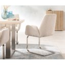 DENNING prémium kordbársony étkezőszék - beige/szürke