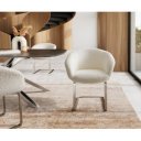 DANA prémium étkezőszék - beige/fehér/szürke