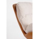 LEAR design fotel - beige/barna