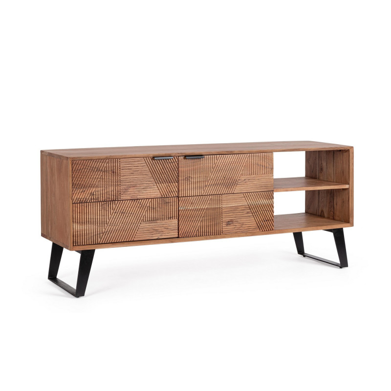 LUCCA design akácfa TV-szekrény - 145cm