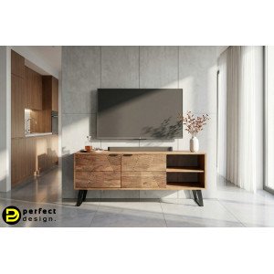 LUCCA design akácfa TV-szekrény - 145cm