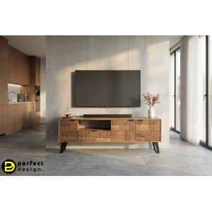 LUCCA design akácfa TV-szekrény - 175cm