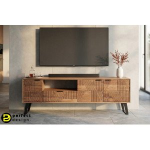 LUCCA design akácfa TV-szekrény - 175cm BIZZOTTO