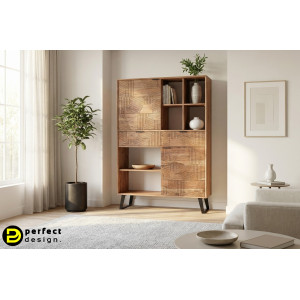 LUCCA design akácfa szekrény  - 118cm