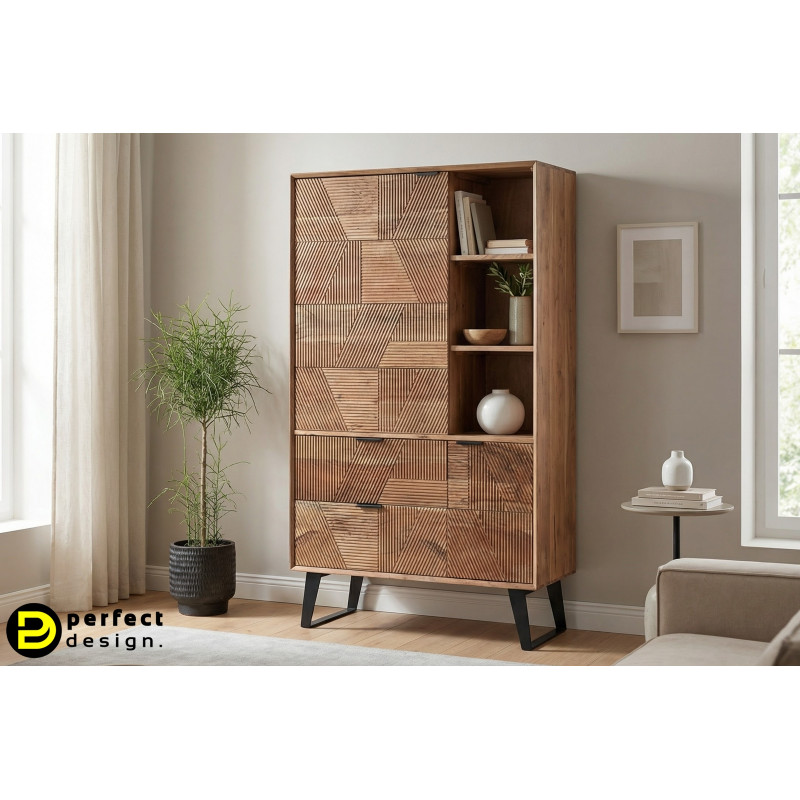 LUCCA design akácfa szekrény  - 88cm