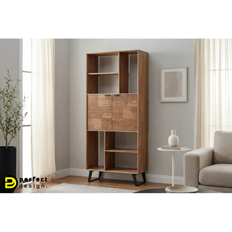 LUCCA design akácfa polc  - 88cm