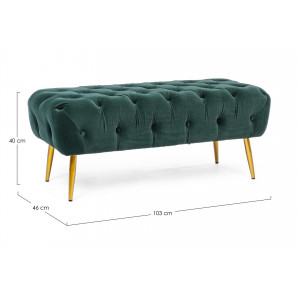 DONNA modern ülőpad - zöld - 100cm