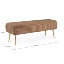 SELENA modern ülőpad - barna - 130cm