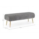 SELENA modern ülőpad - szürke - 130cm