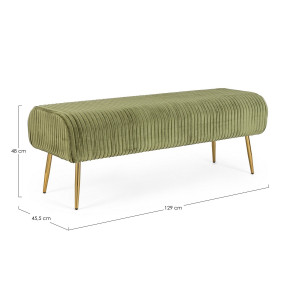 SELENA modern ülőpad - zöld - 130cm