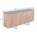 VILAS MARBLE exkluzív mangófa komód - 160cm