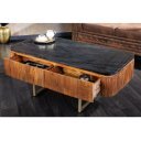 VILAS MARBLE exkluzív mangófa dohányzóasztal - 110cm