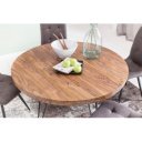 MANILA tömör rózsafa kerek étkezőasztal - 120cm