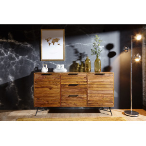 RIMBER tömör rózsafa komód - 160cm Skyport