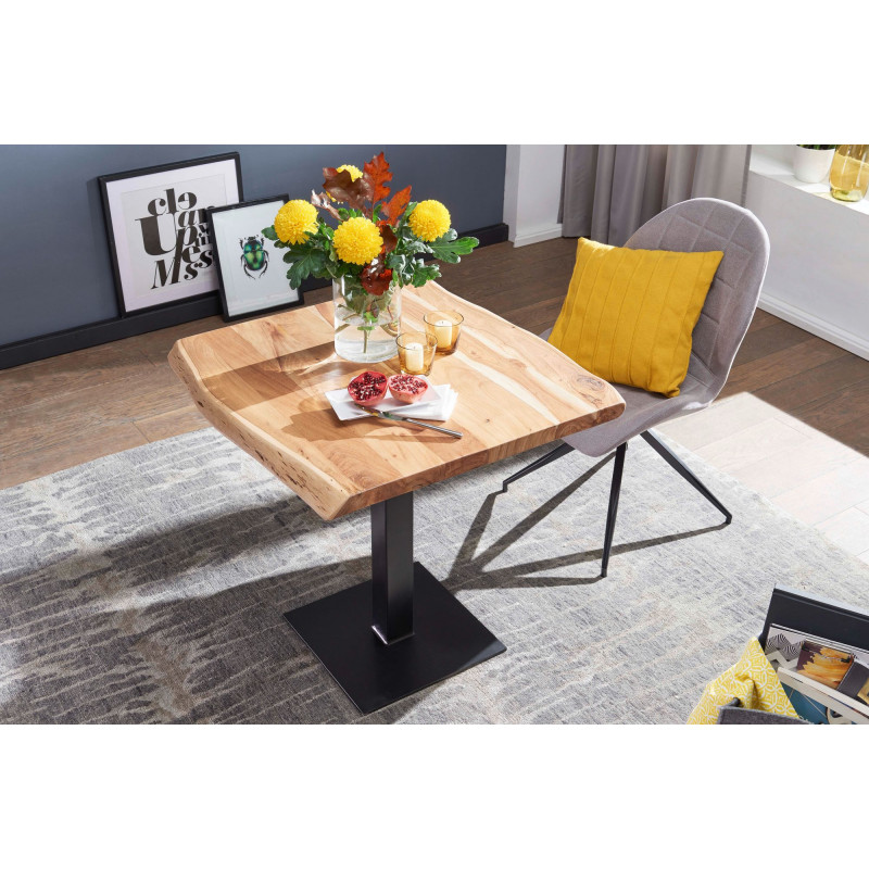 MARSHALL tömör akác étkezőasztal - 80cm