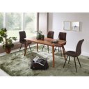 INDIGO tömör rózsafa étkezőasztal - 80/120cm