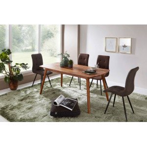 INDIGO tömör rózsafa étkezőasztal - 80/120cm Étkezőasztalok