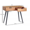 LAMEGO tömör akácfa konzolasztal - 90cm